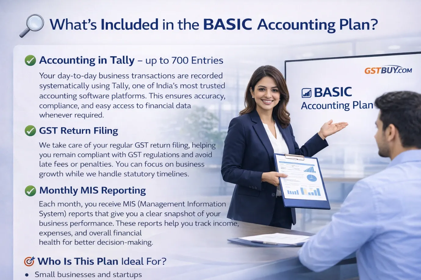 Accounting Package-Monthly (Transection up to 1 Lac, Andaman and Nicobar Islands)
