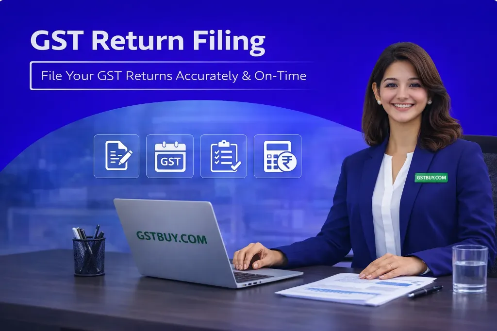 GST Return Filing  (January, Monthly, Transection up to 1 Lac)